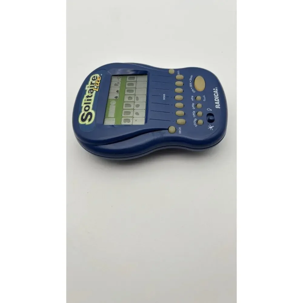 1997 Radica Solitaire Lite Handheld Travel Electronic Game - Tested. Works.